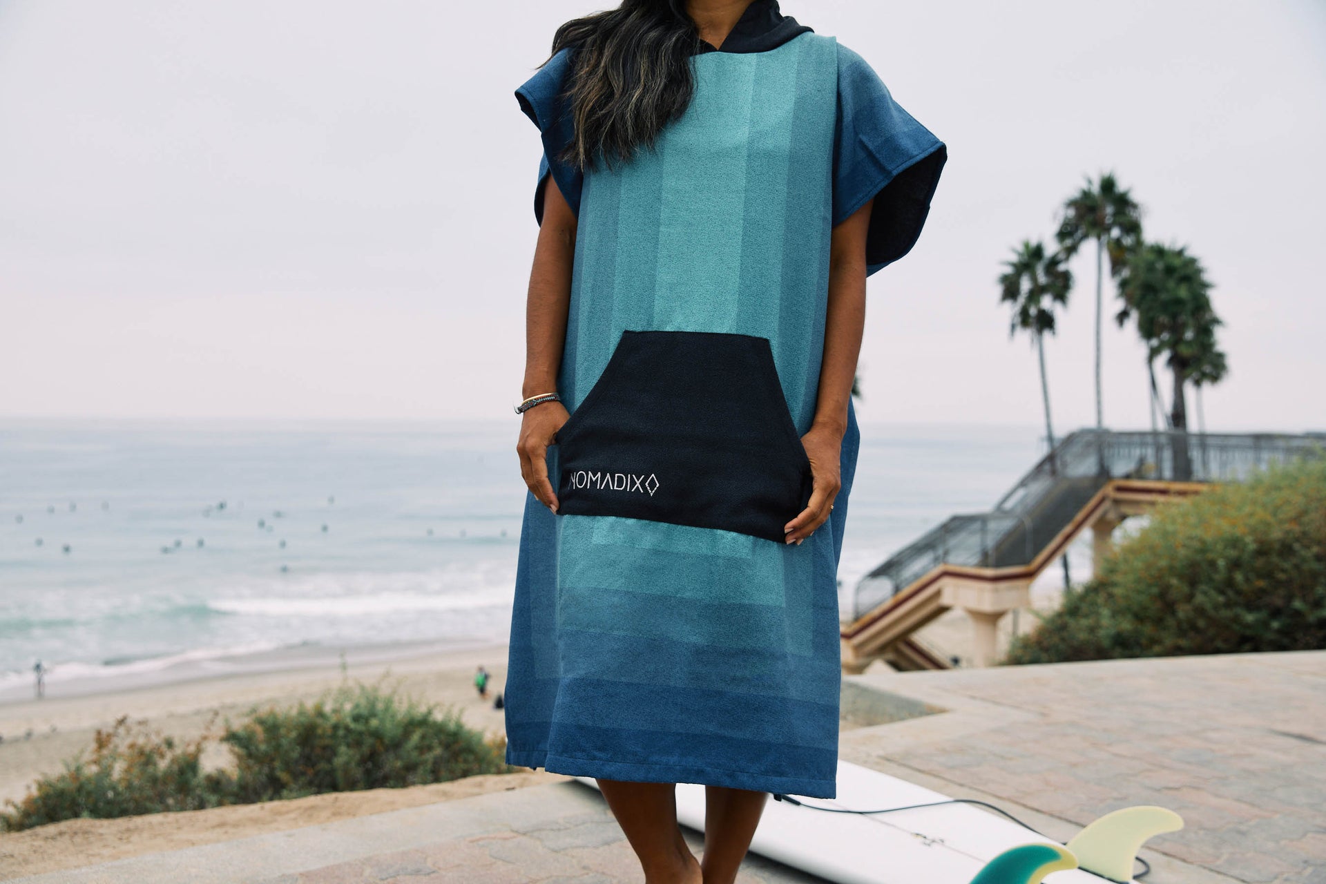 Poncho de changement: Zone Teal 