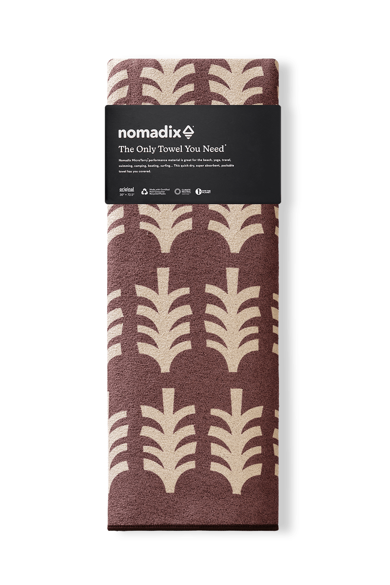 Serviette Originale: Fresh Pines Burgundy Beige