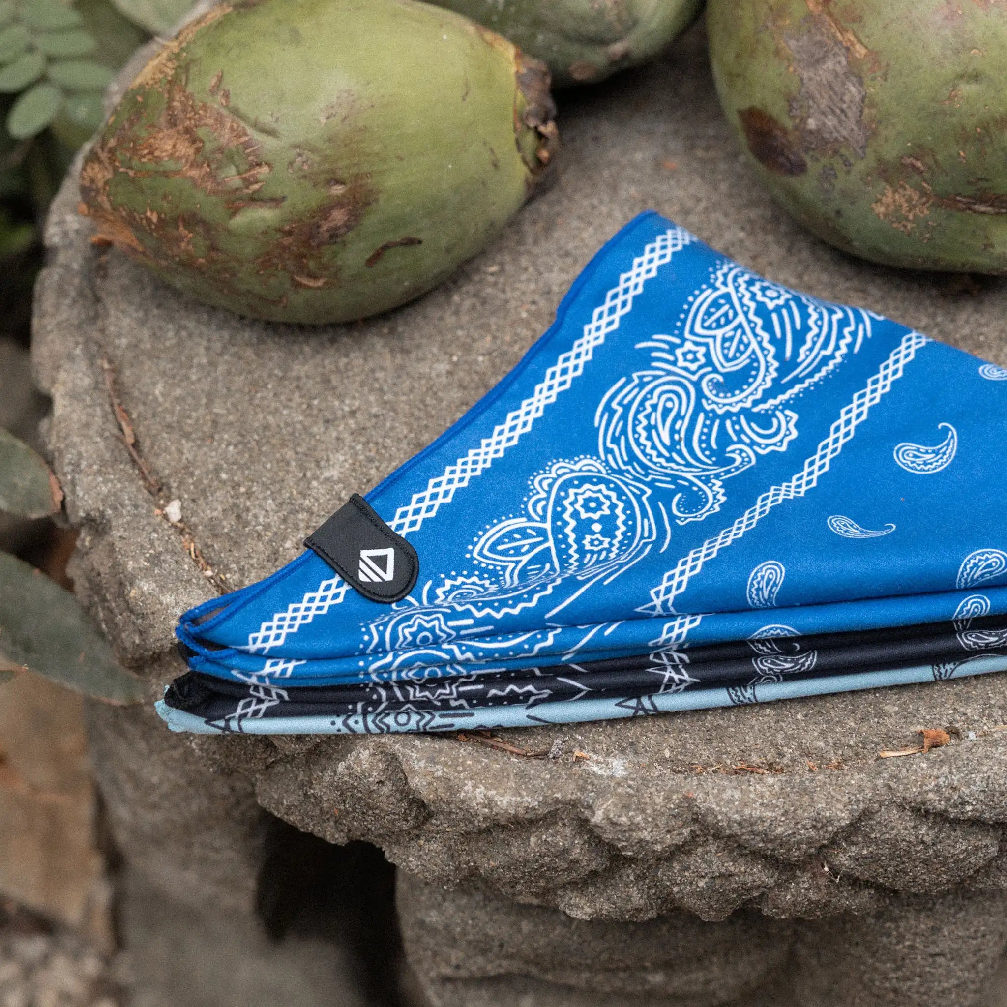 Bandana Towel: Paisley Stellar Blue