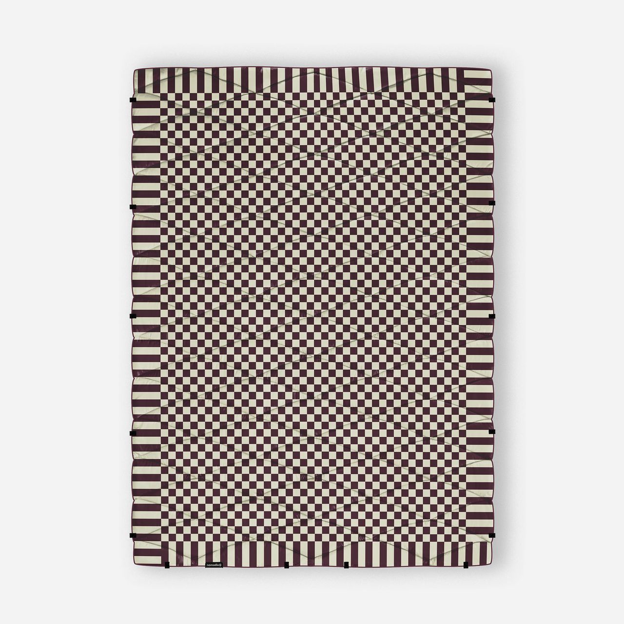 Couverture rembourrée: Checked Out Burgundy