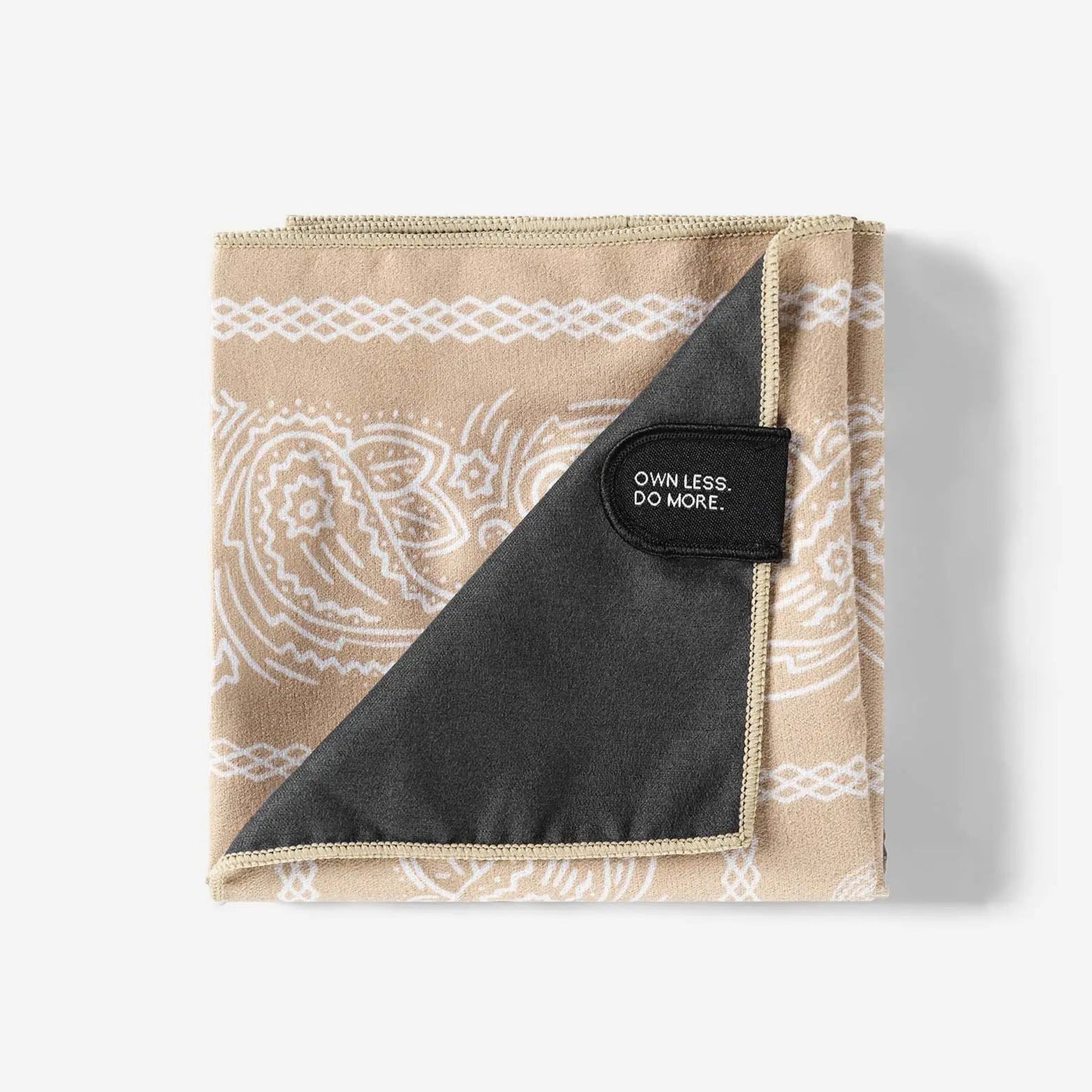 Bandana Towel: Paisley Tan