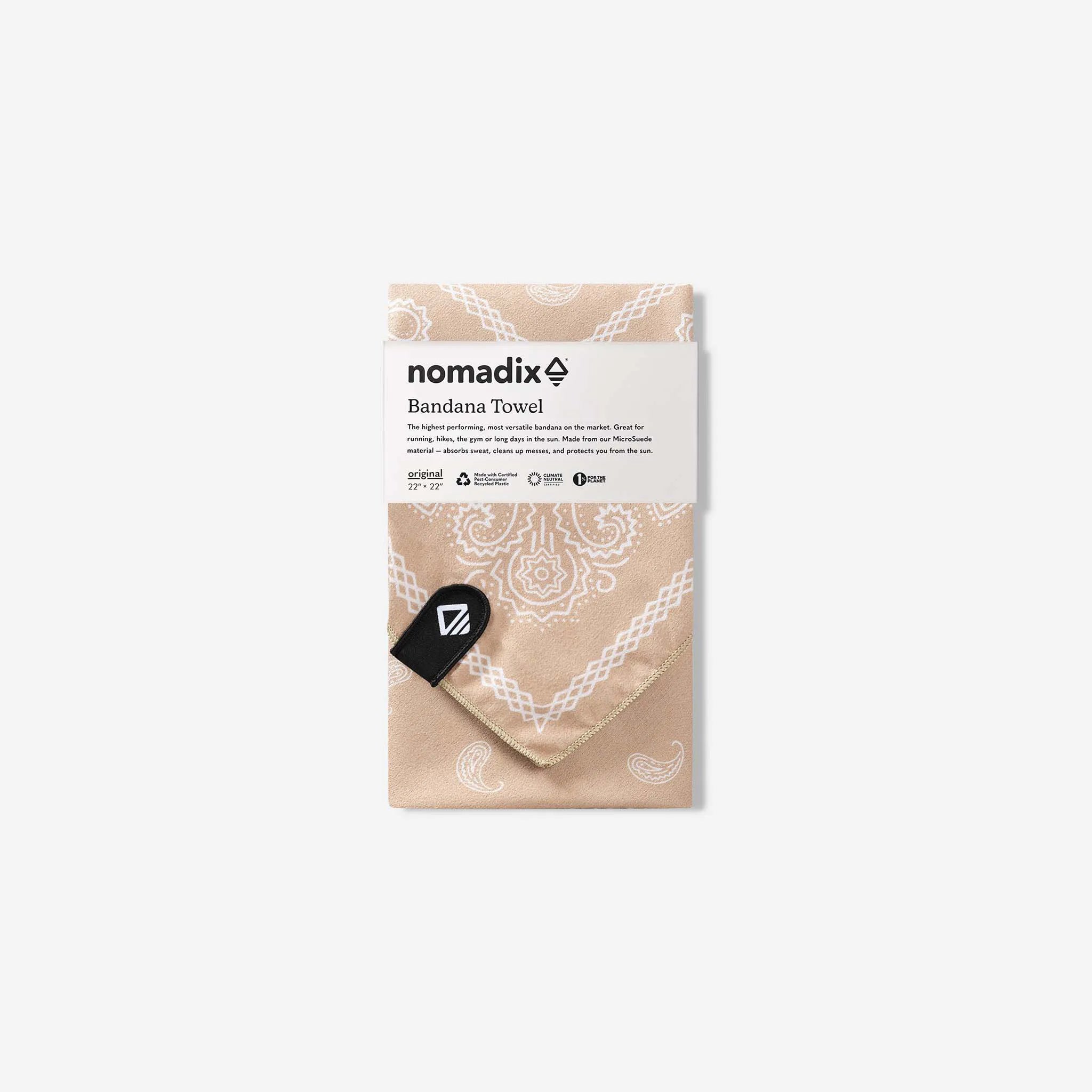 Bandana Towel: Paisley Tan