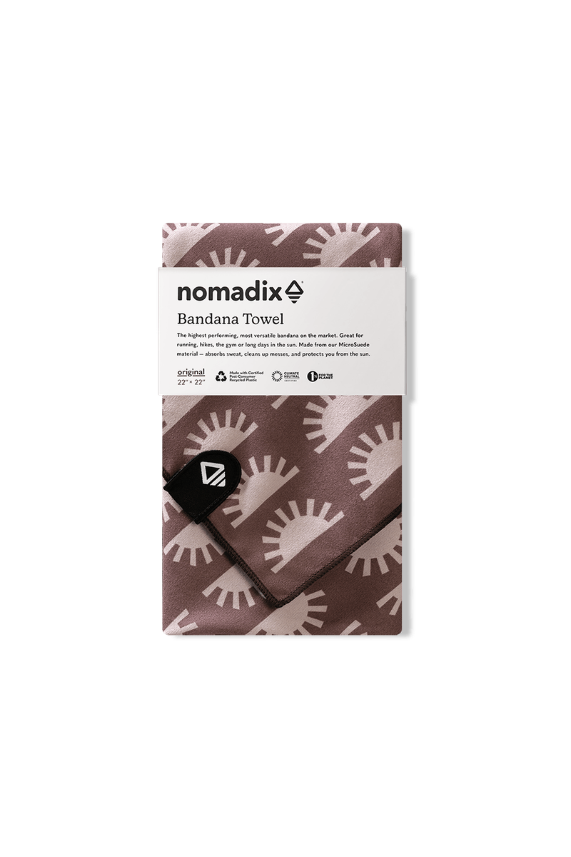 Bandana Towel: Sunshine Burgundy