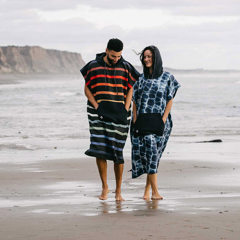 Poncho de changement: Agua Blue