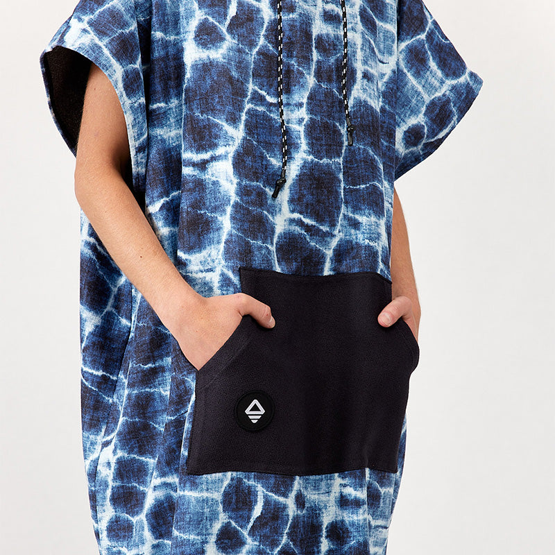 Poncho de changement: Agua Blue