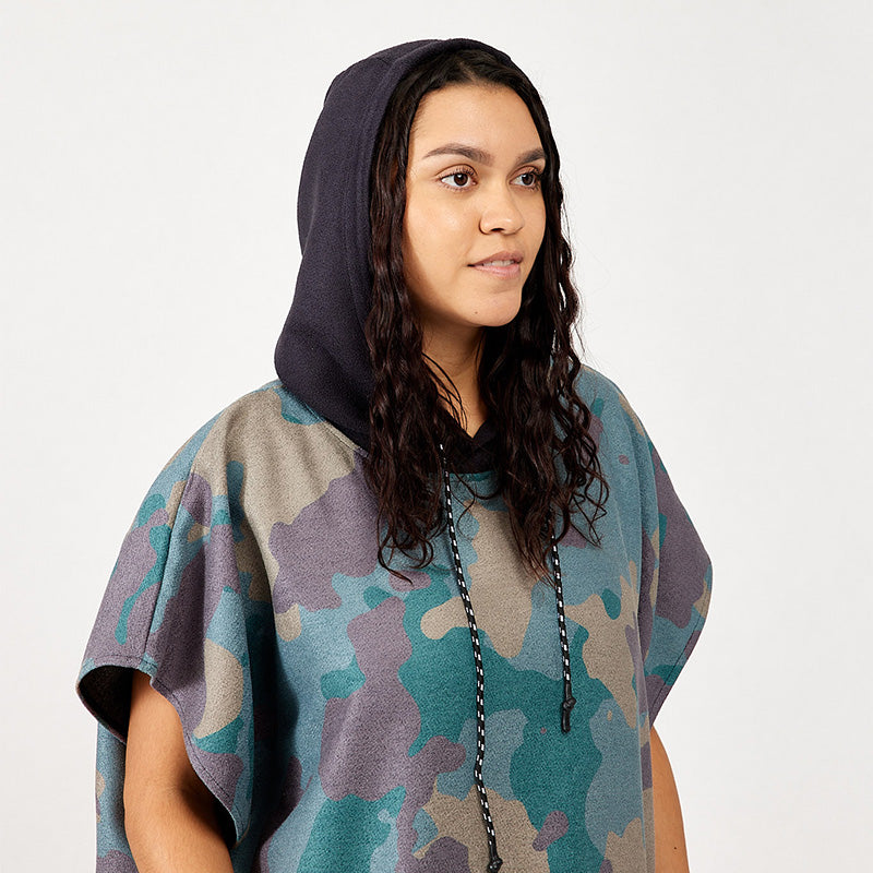 Poncho de changement: Camo Green 