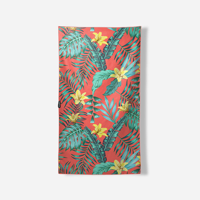 Ultralight Towel: Palms Coral