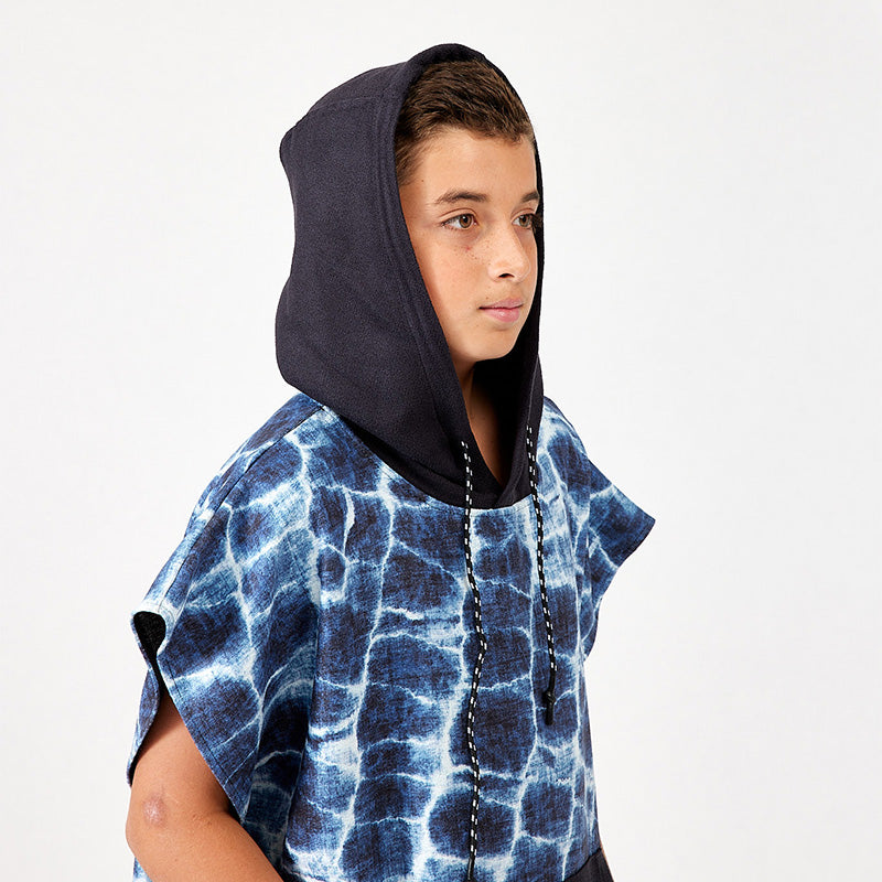 Poncho de changement: Agua Blue