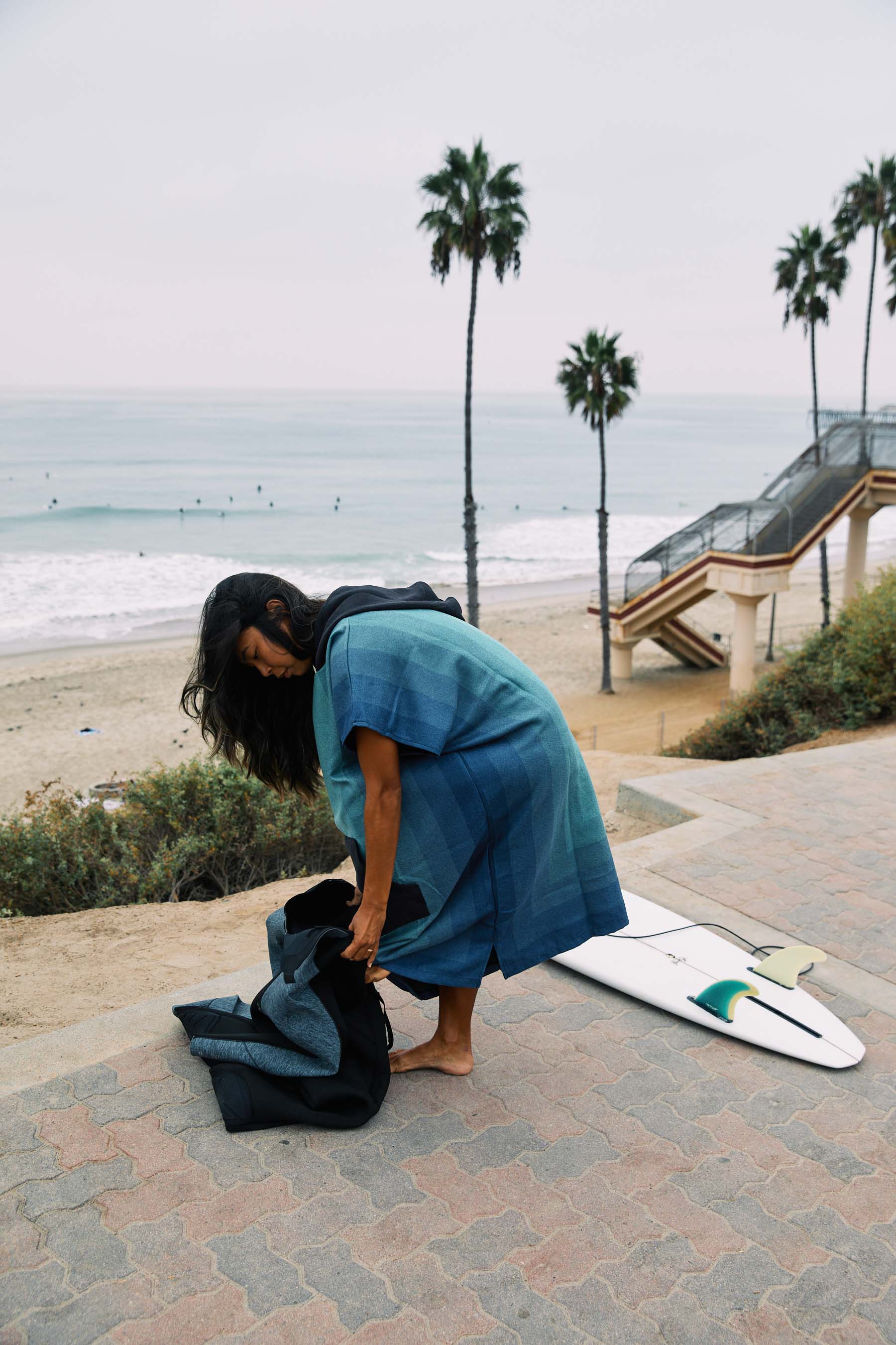 Poncho de changement: Zone Teal 