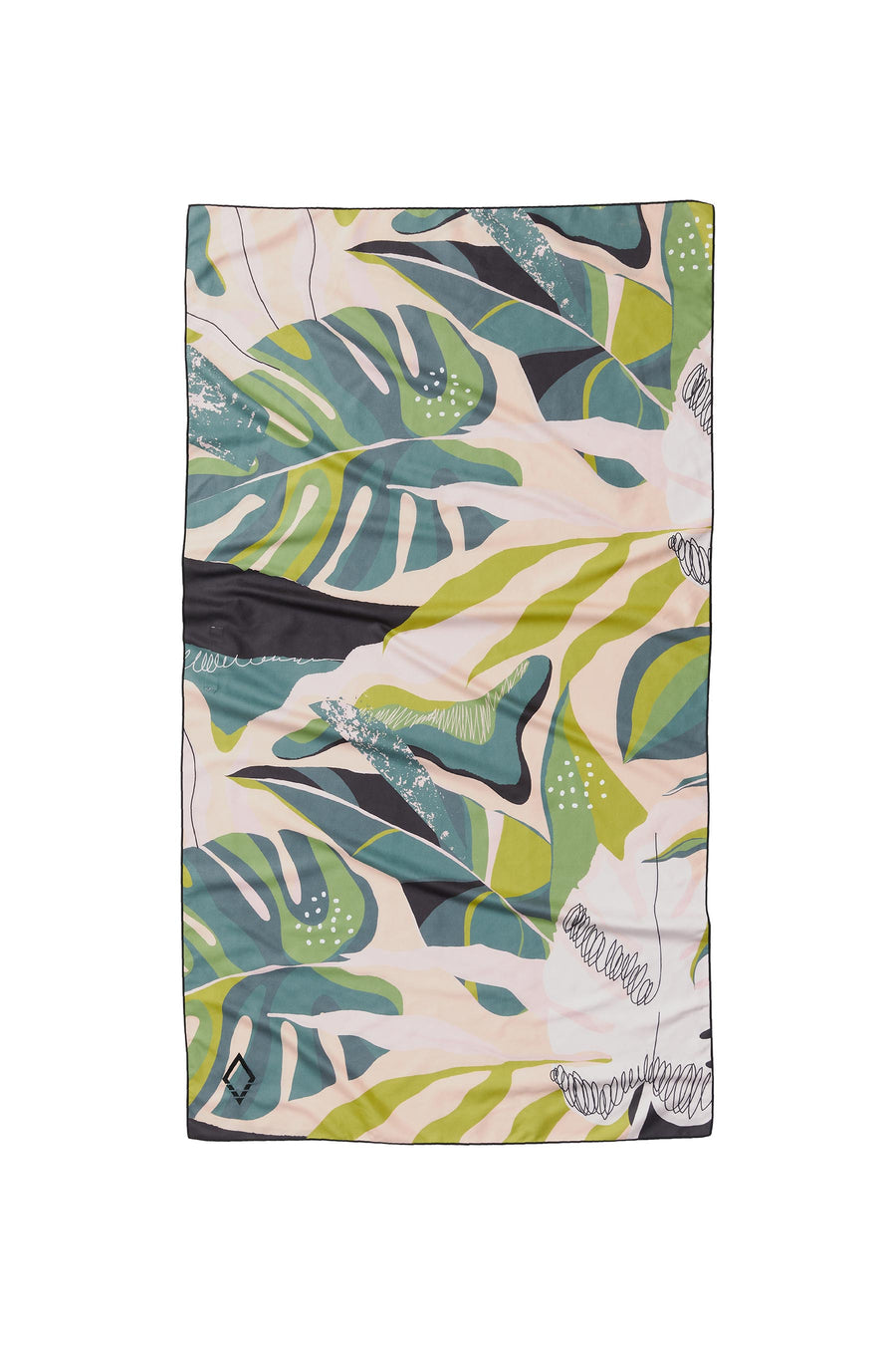 Ultralight Towel: Monstera Green Pink